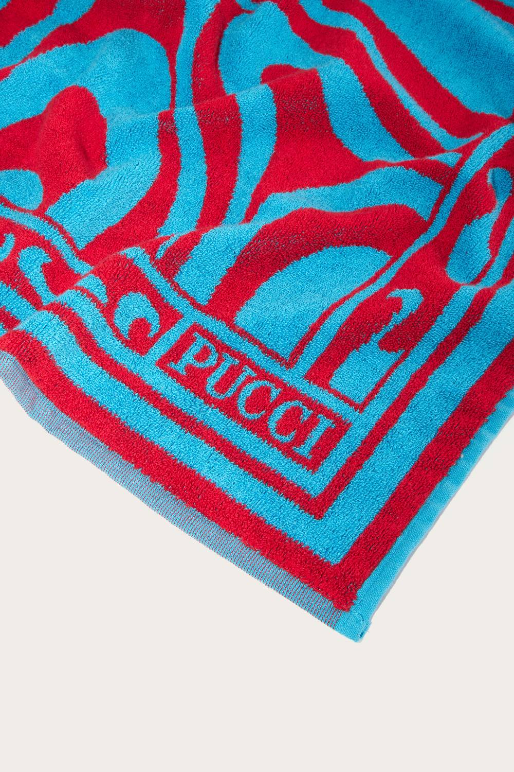 Pucci Telo mare jacquard con motivo Marmo Soddisfazione Garantita