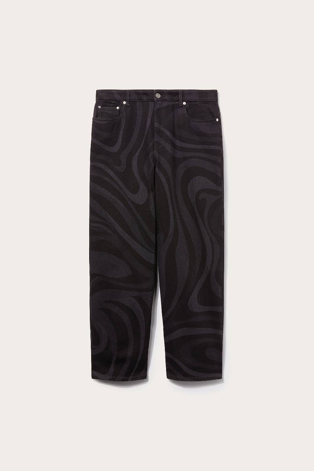 Pucci Jeans a gamba dritta con stampa Marmo Shopping Online