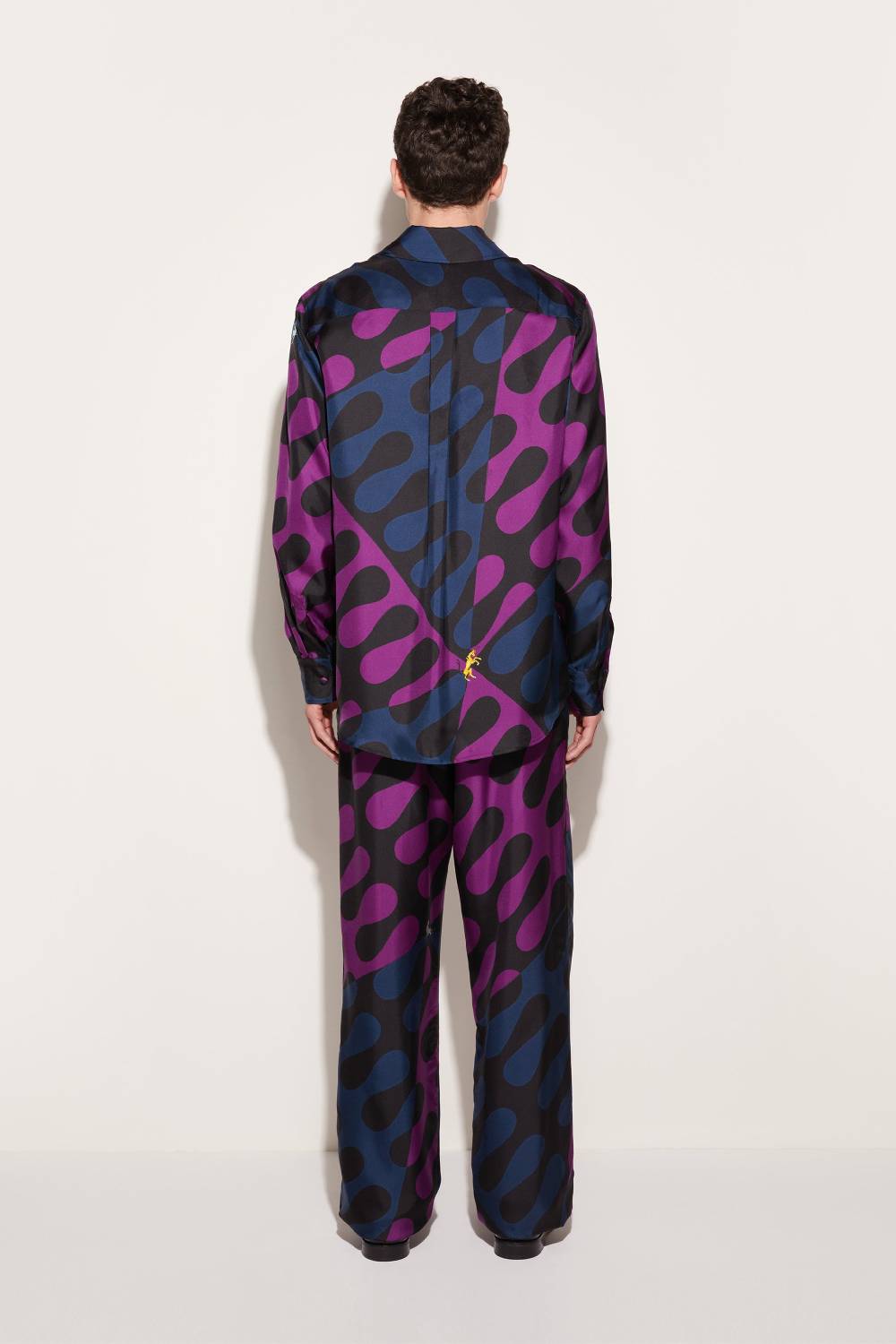 Pucci Camicia in seta con stampa Leocorno Convenienza