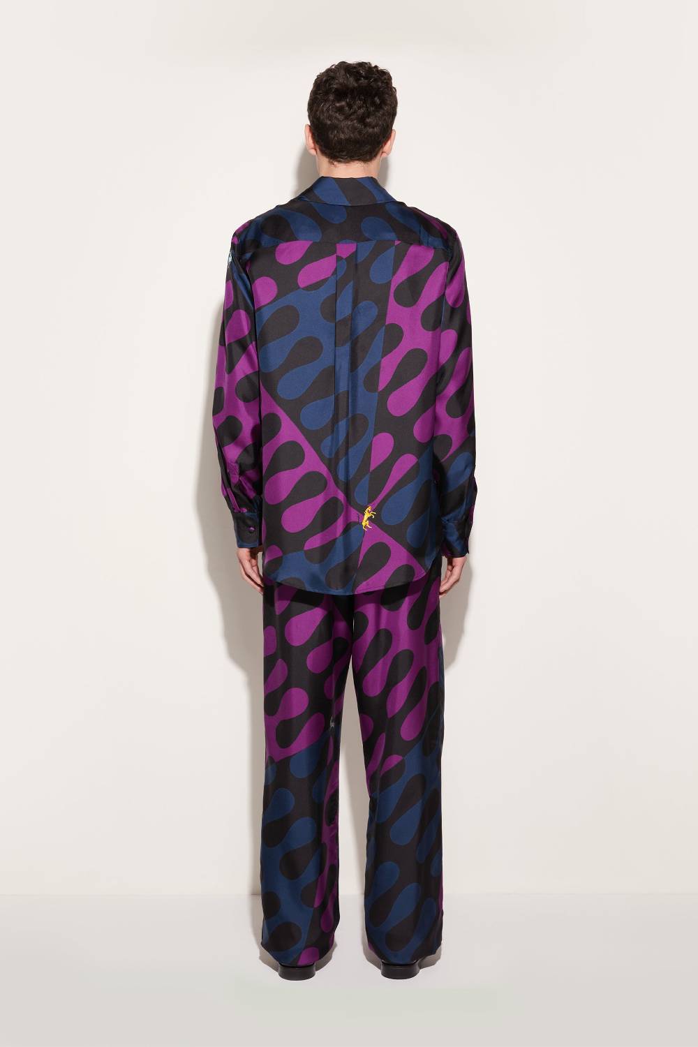 Pucci Pantaloni in seta con stampa Leocorno Novità