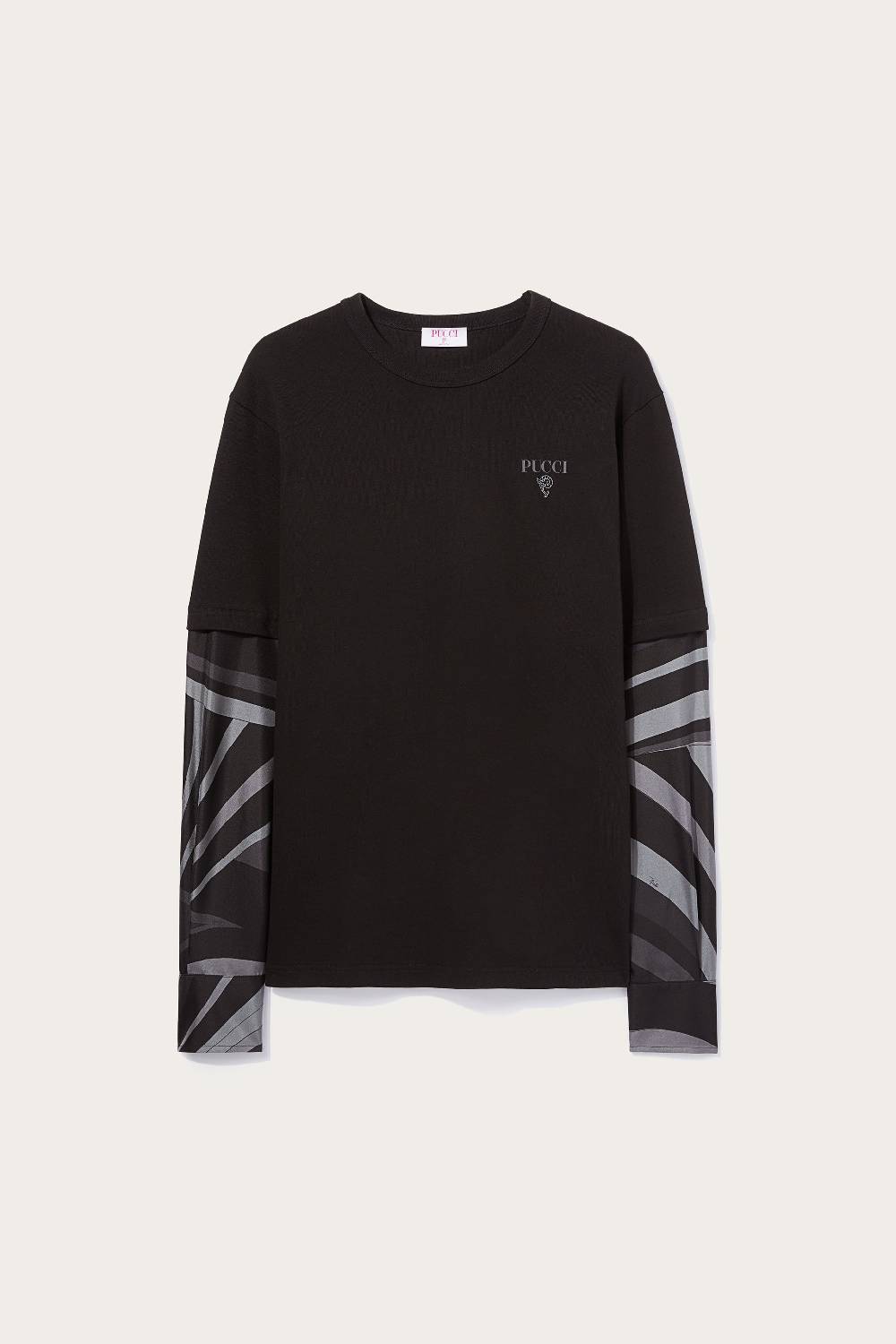 Pucci Top a strati con inserti Iride Economico