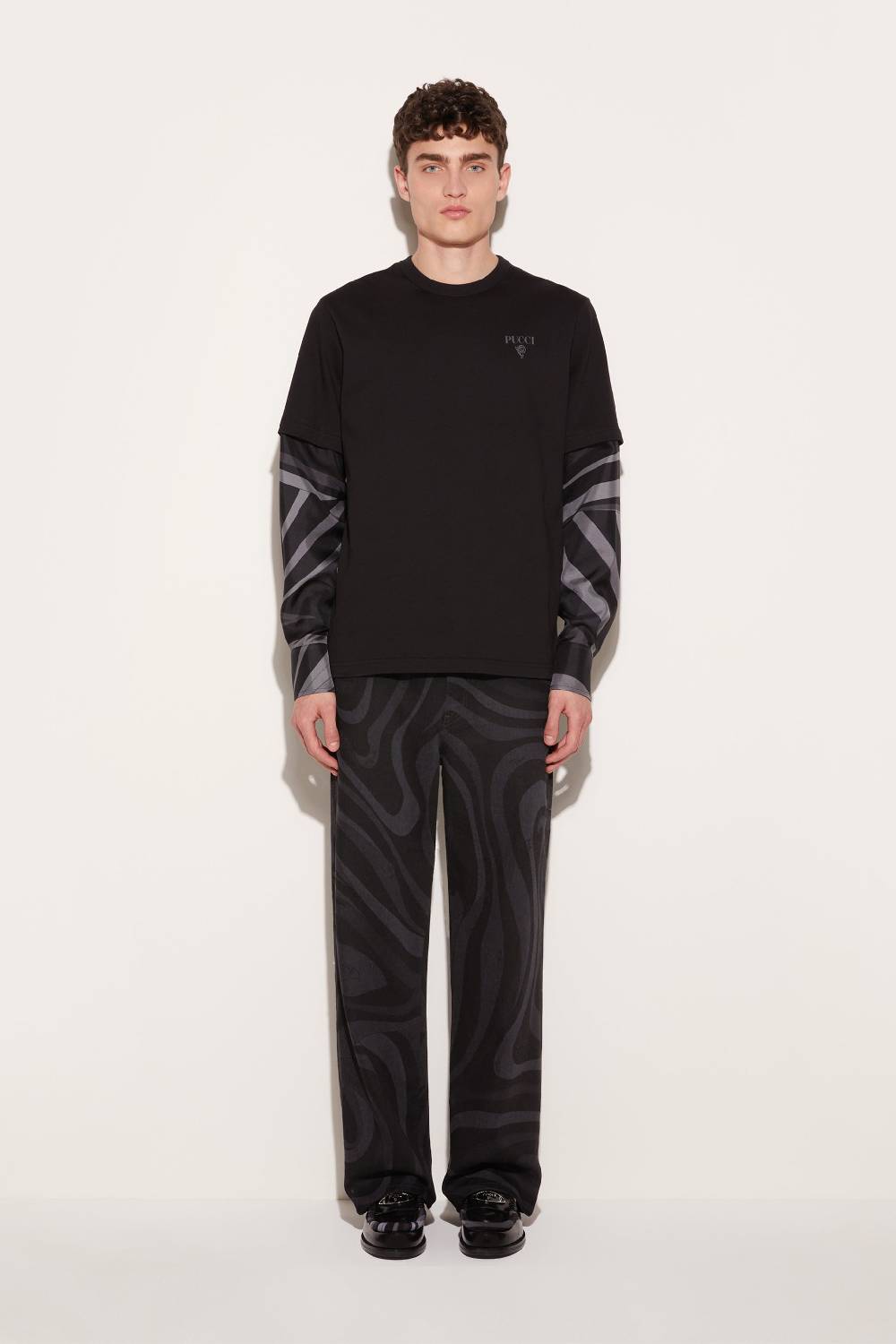 Pucci Top a strati con inserti Iride Economico