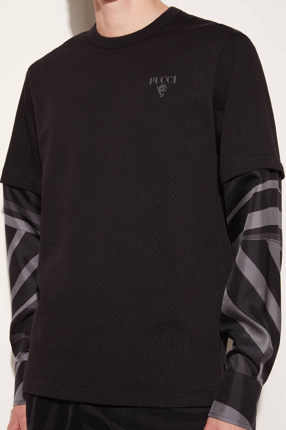 Pucci Top a strati con inserti Iride Economico