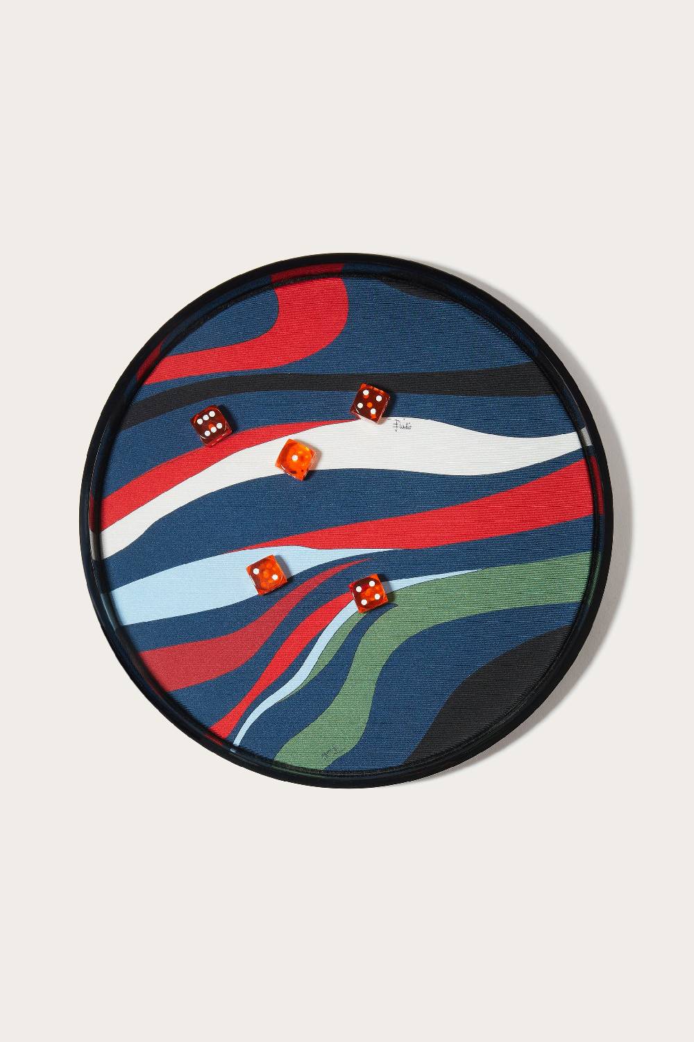 Pucci Iride-Print Dice Board Set Italy