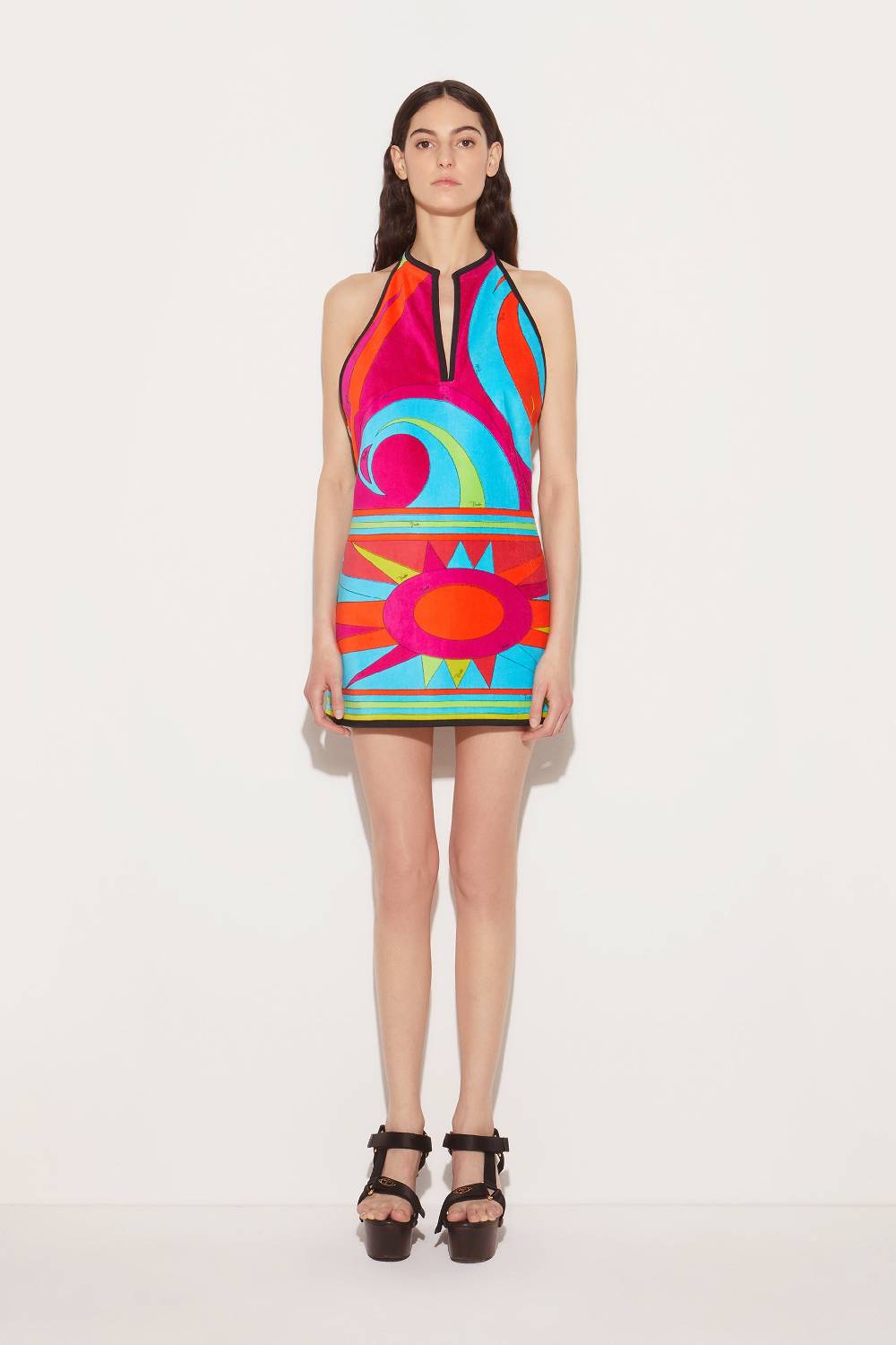 Pucci Mini abito con stampa Cigni Promozione Limitata