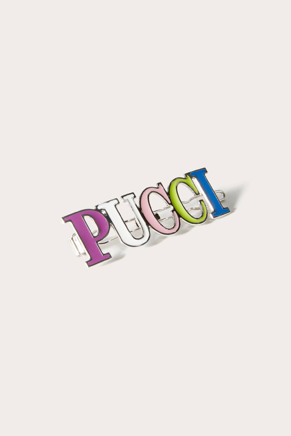 Pucci Fermaglio con logo Presa