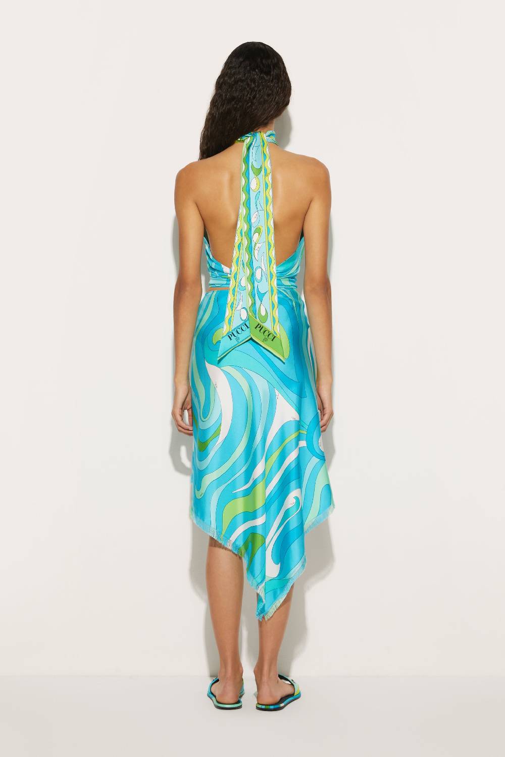 Pucci Top in seta con stampa Marmo Vendite Flash
