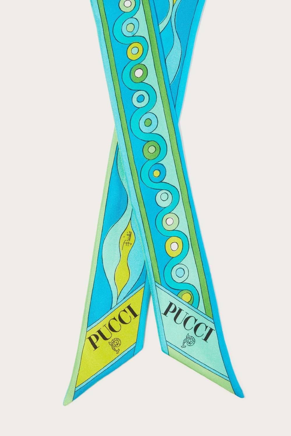 Pucci Foulard in seta con stampa Iride Italia