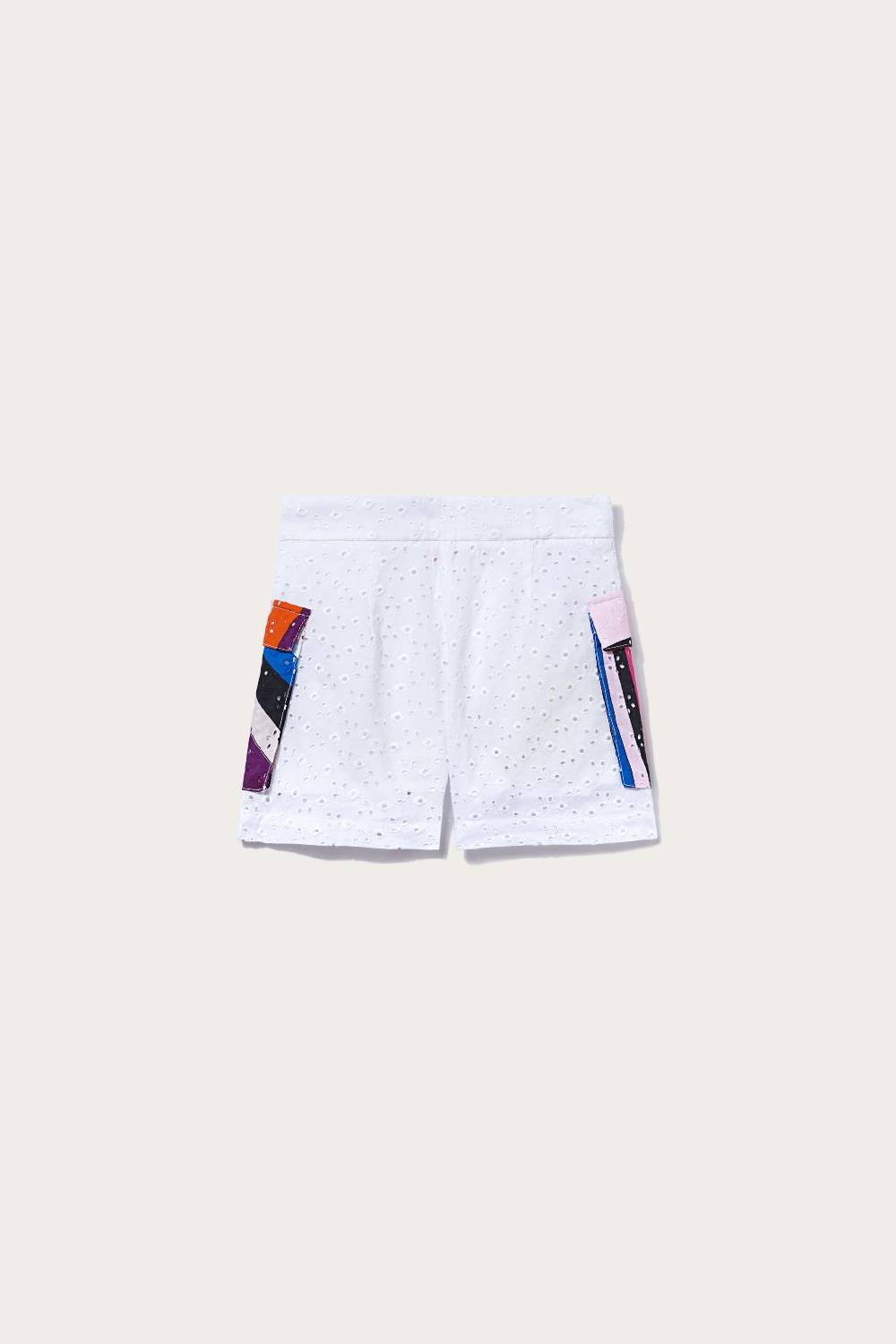 Pucci Shorts in sangallo con inserti Iride Spedizione Gratuita