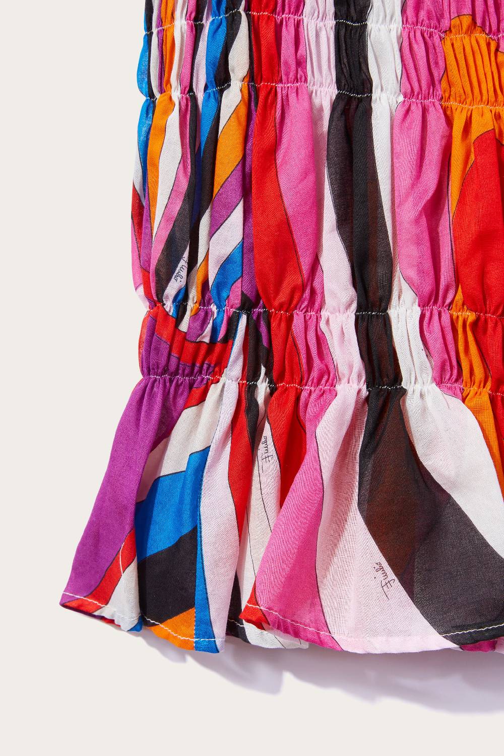 Pucci Abito a punto smock con stampa Iride Consegna Veloce