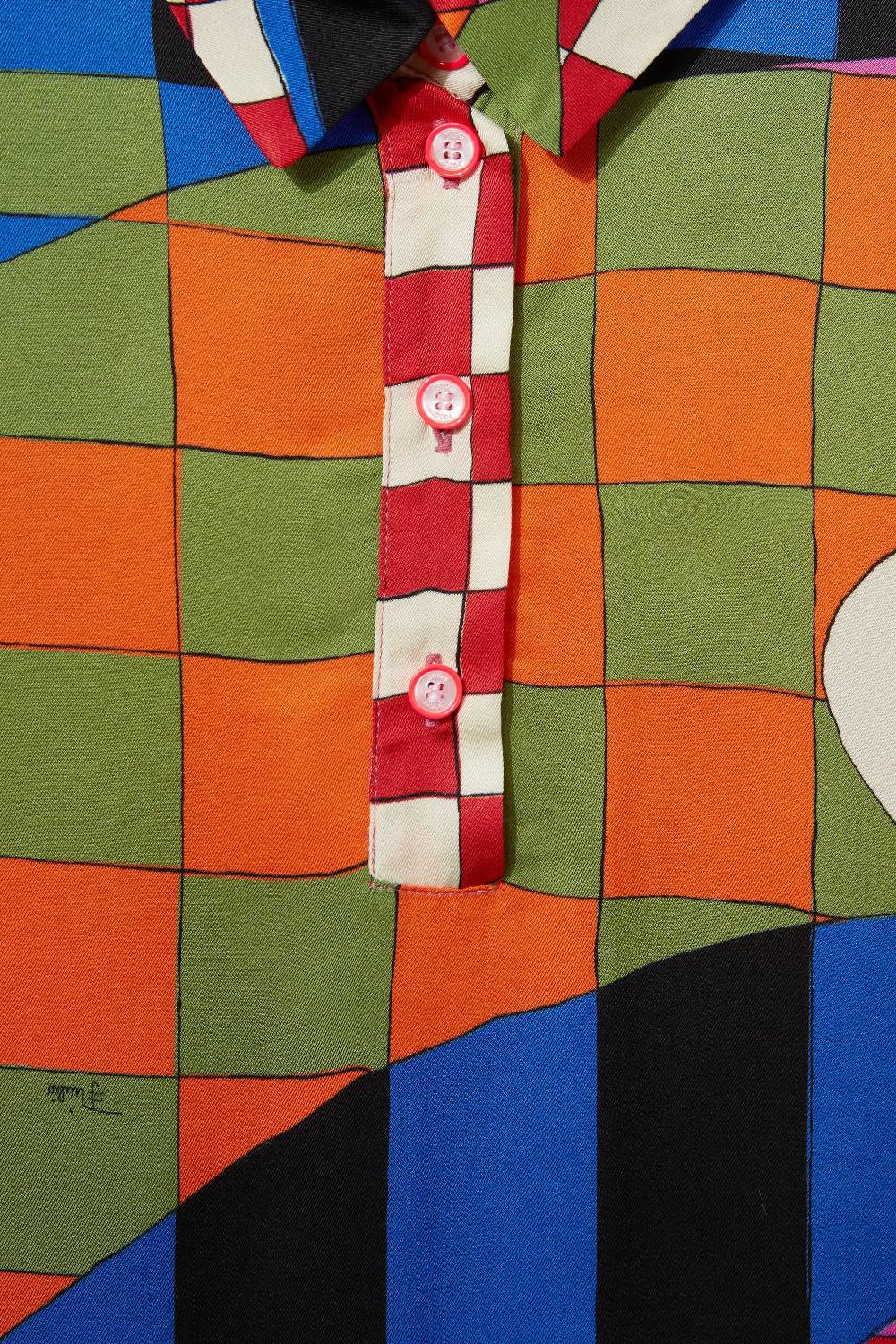 Pucci Chemisier con stampa Giardino Saldi Di Fabbrica