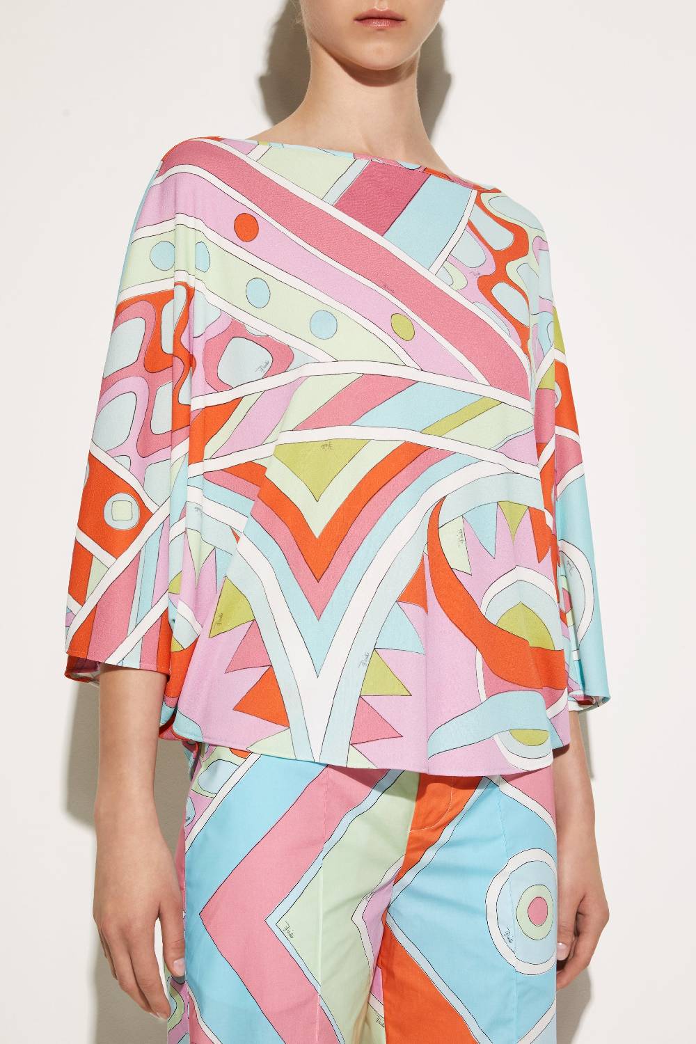 Pucci Poncho con stampa Vivara Vendita