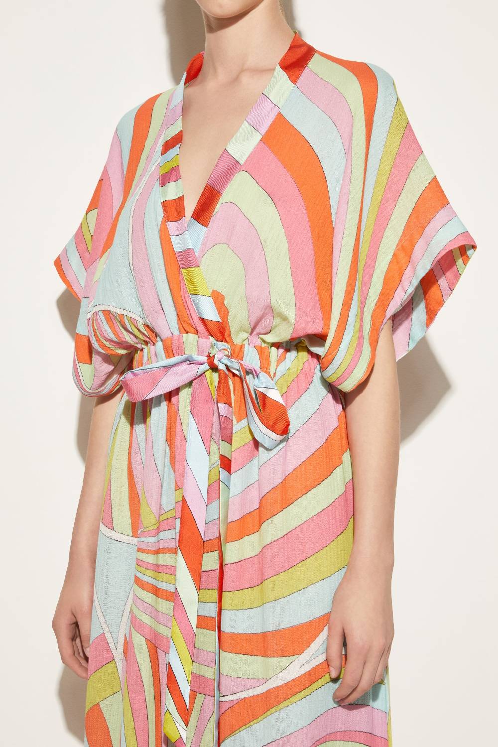 Pucci Abito kaftano con stampa Iride Fino al 60% di sconto