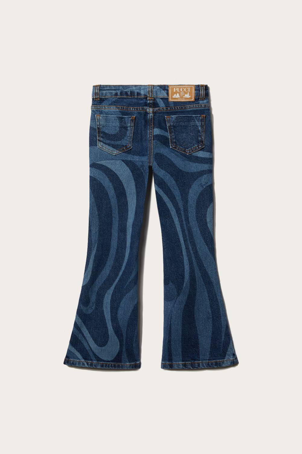 Pucci Marmo-Print Flared Jeans Sottocosto