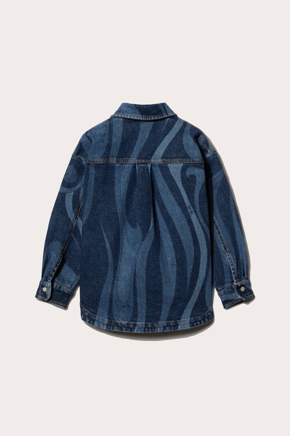 Pucci Marmo-Print Denim Shirt Presa