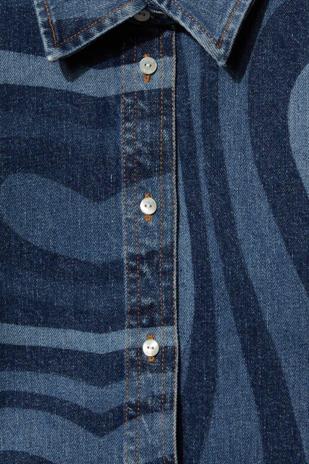 Pucci Marmo-Print Denim Shirt Presa