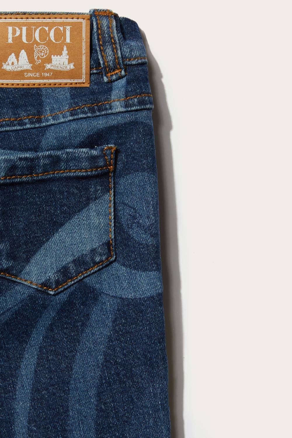 Pucci Marmo-Print Straight-Leg Jeans Hotsell