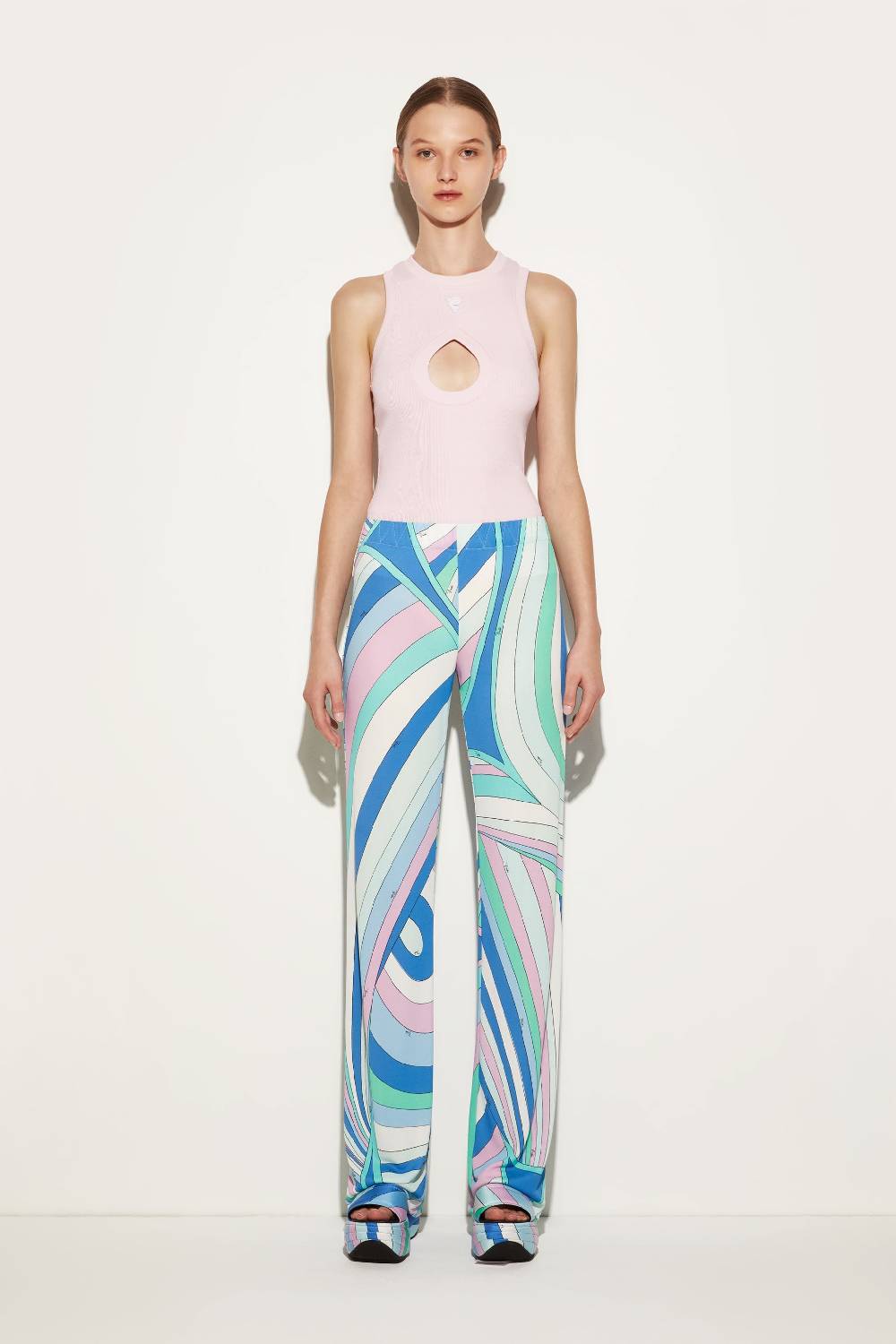 Pucci Pantaloni con stampa Iride Vendita