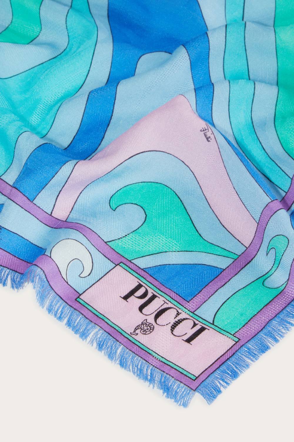 Pucci Foulard grande jacquard con motivo Marmo Italy