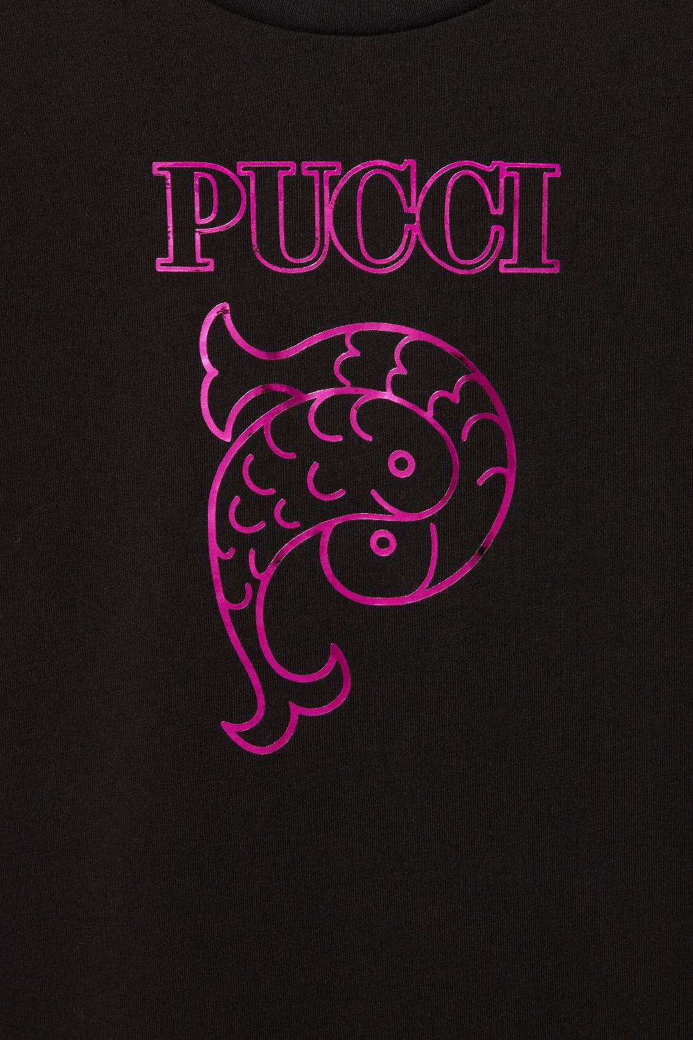 Pucci Logo-Print Cotton Dress Pezzi Unici