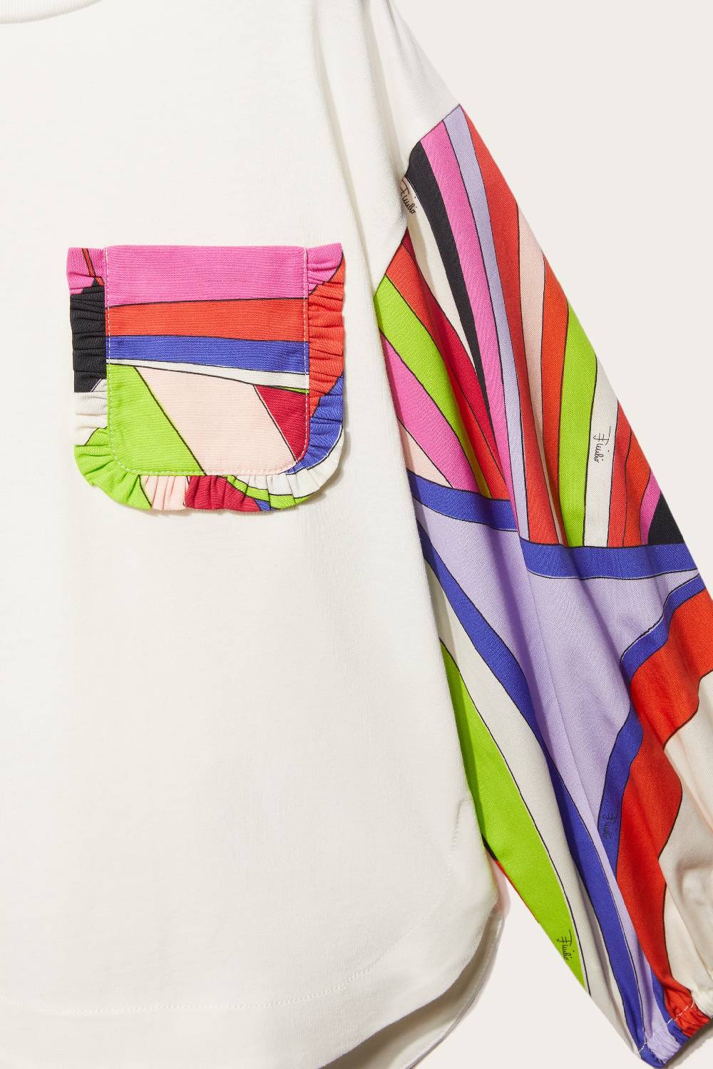Pucci Iride-Print Cotton Top Vendita Calda