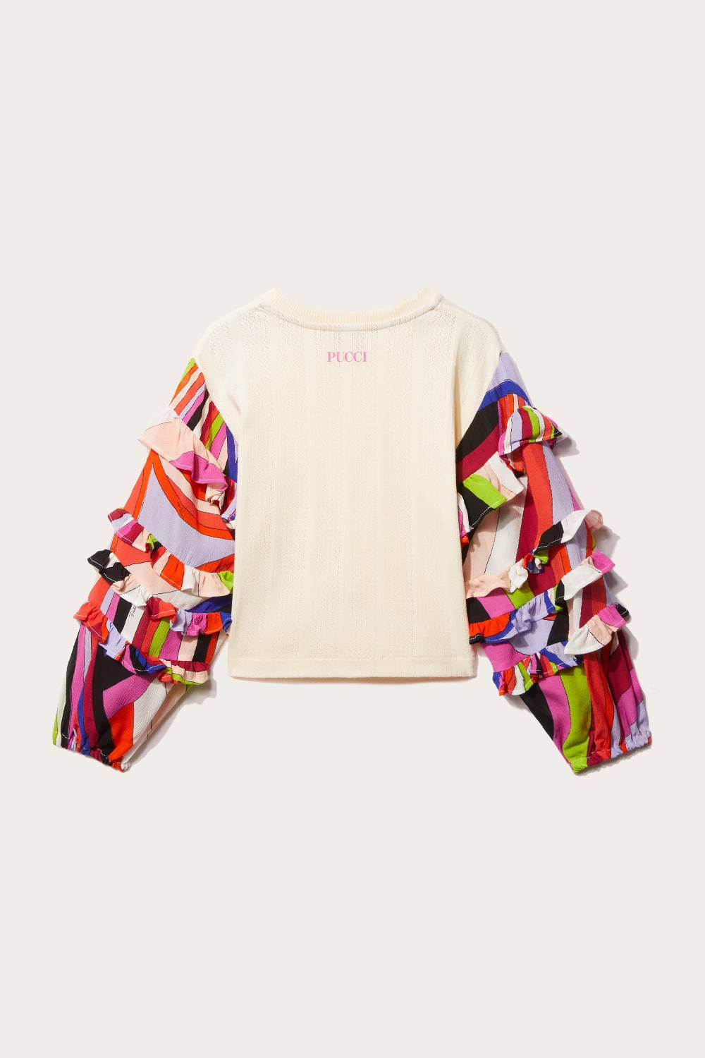 Pucci Iride-Print Crochet Top Vendita Economica