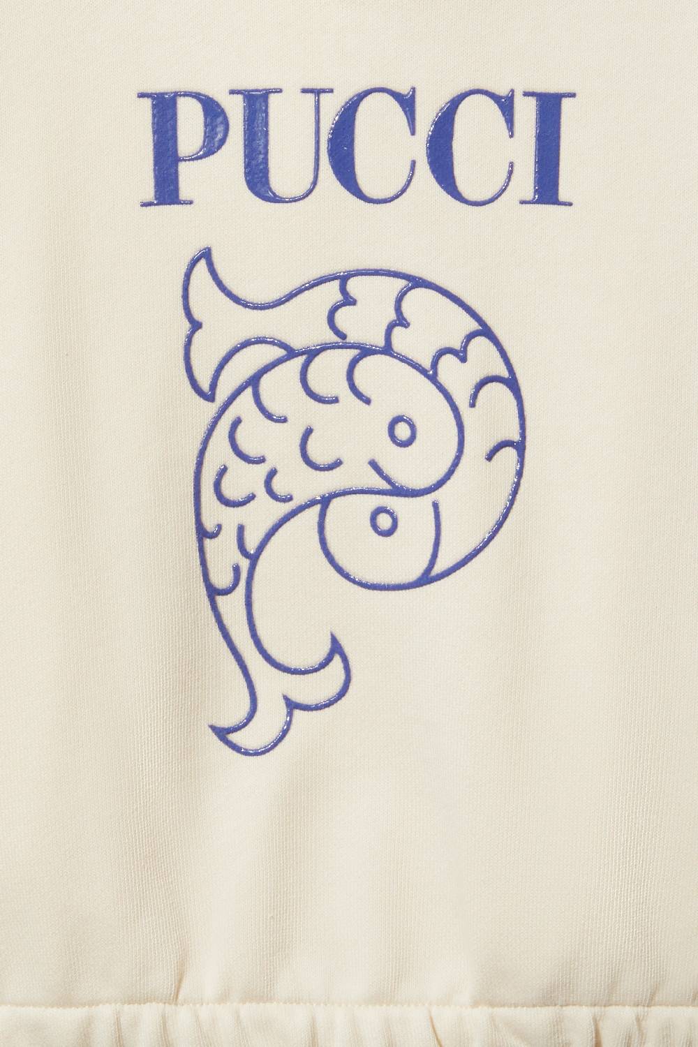 Pucci Logo-Print Cotton Hoodie Negozio