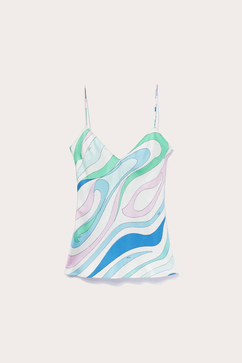 Pucci Top in seta con stampa Marmo