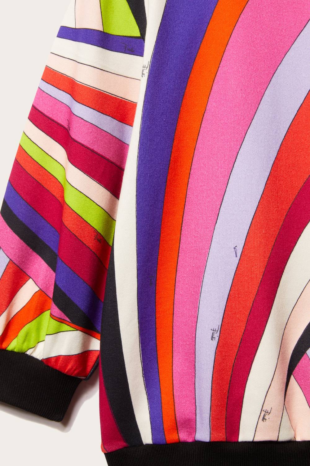 Pucci Iride-Print Cotton Hoodie Dress Qualità Garantita