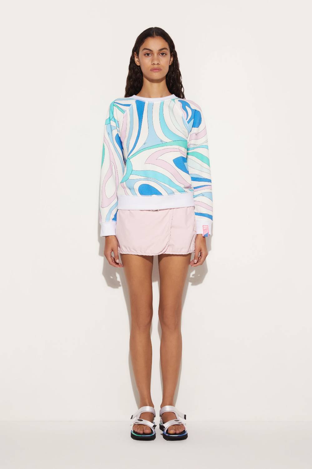 Pucci Felpa con stampa Marmo Sconto