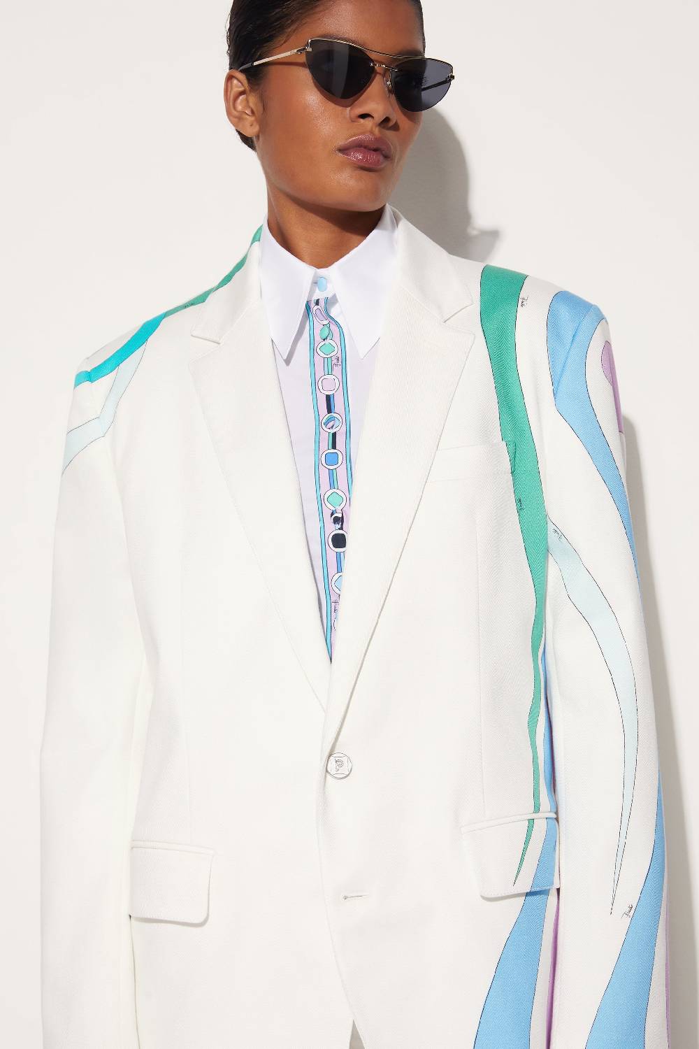 Pucci Blazer monopetto con finiture Marmo Economico