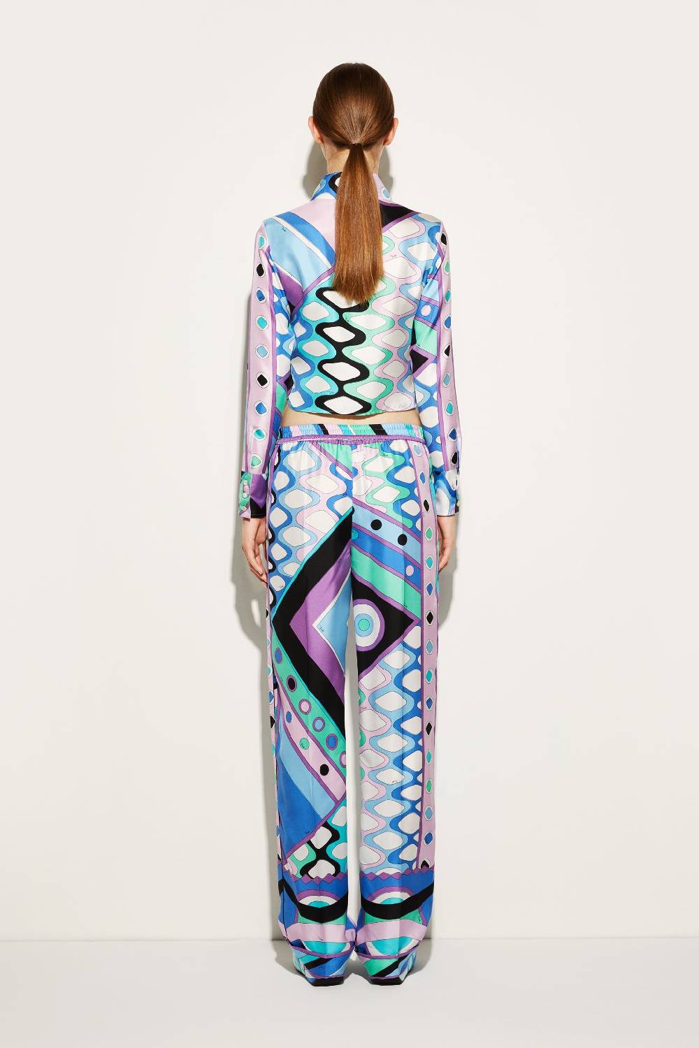 Pucci Camicia in seta con stampa Vivara Vendita
