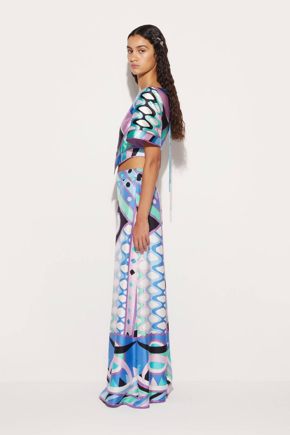 Pucci Pantaloni in seta con stampa Vivara Spedizione Gratuita
