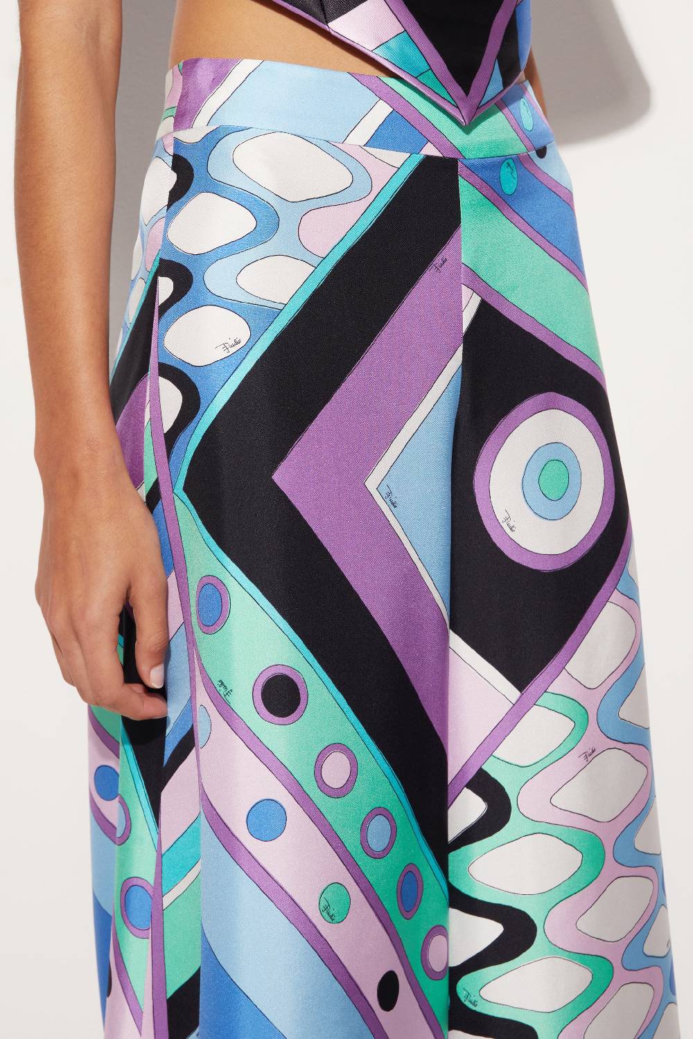 Pucci Pantaloni in seta con stampa Vivara Spedizione Gratuita