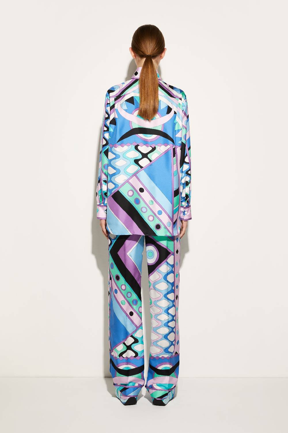 Pucci Camicia in seta con stampa Vivara Pezzi Unici