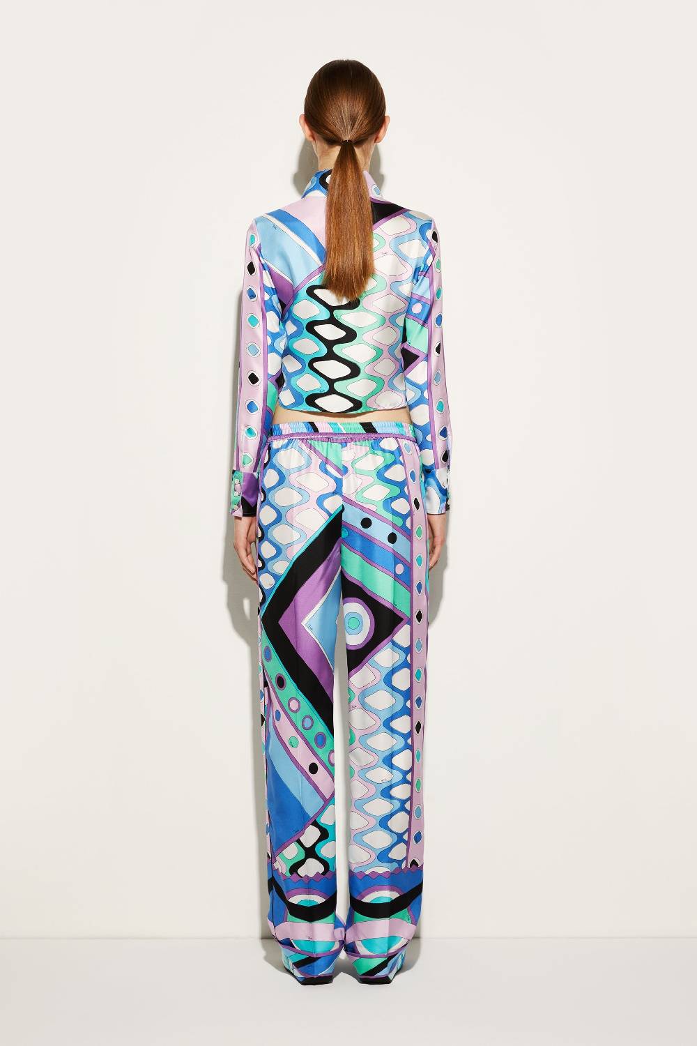 Pucci Pantaloni in seta con stampa Vivara Soddisfazione Garantita