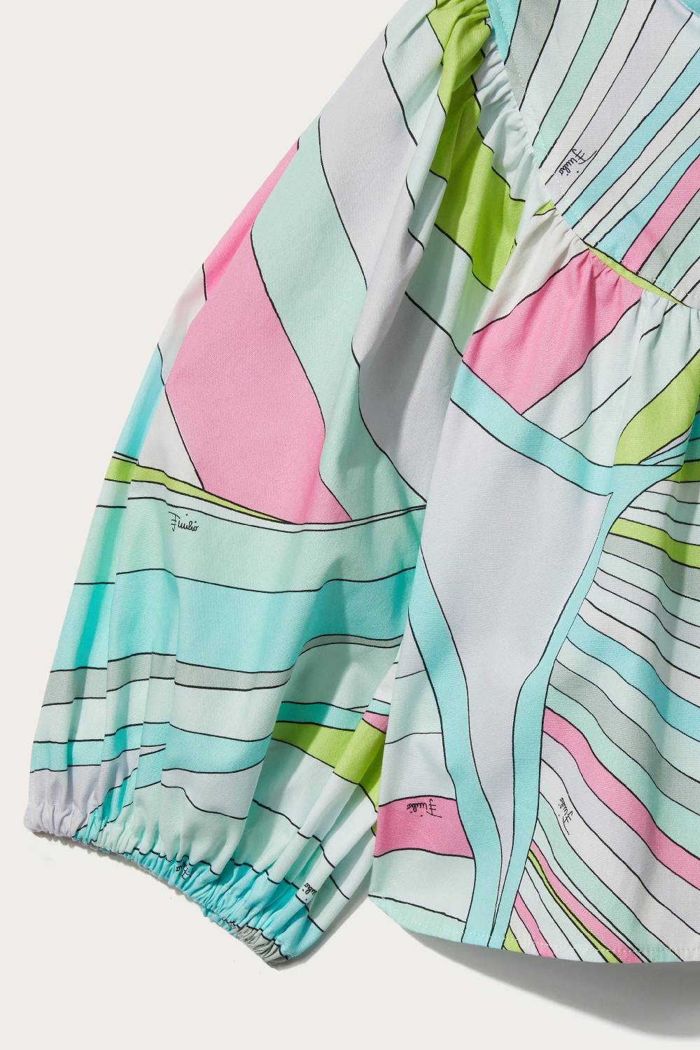 Pucci Iride-Print Cotton Top Economico