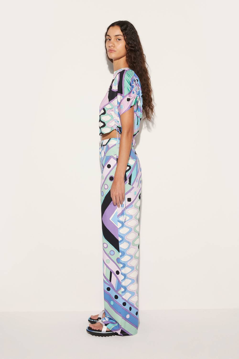 Pucci Pantaloni a gamba ampia con stampa Vivara Outlet
