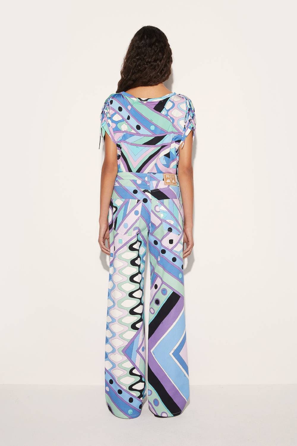Pucci Pantaloni a gamba ampia con stampa Vivara Outlet