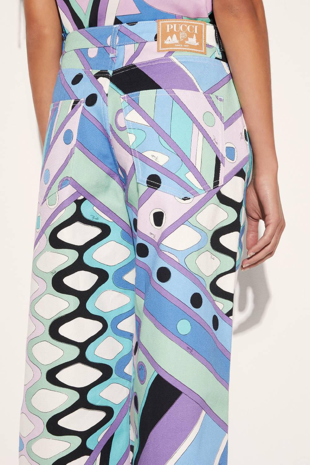Pucci Pantaloni a gamba ampia con stampa Vivara Outlet