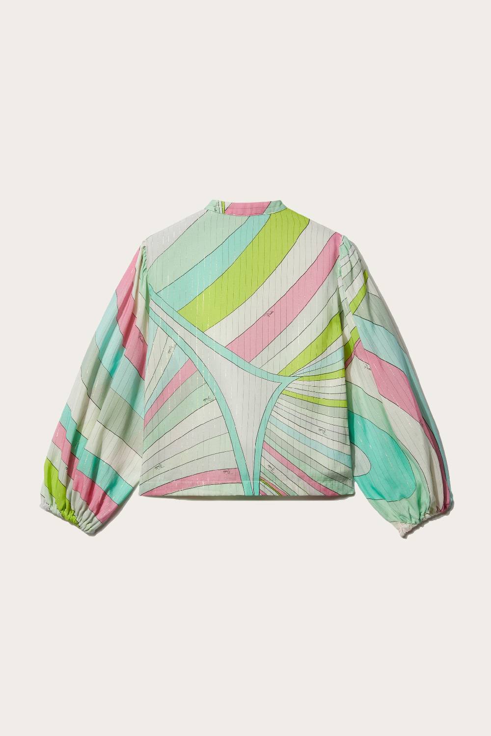 Pucci Iride-Print Ruffled Top Soddisfazione Garantita