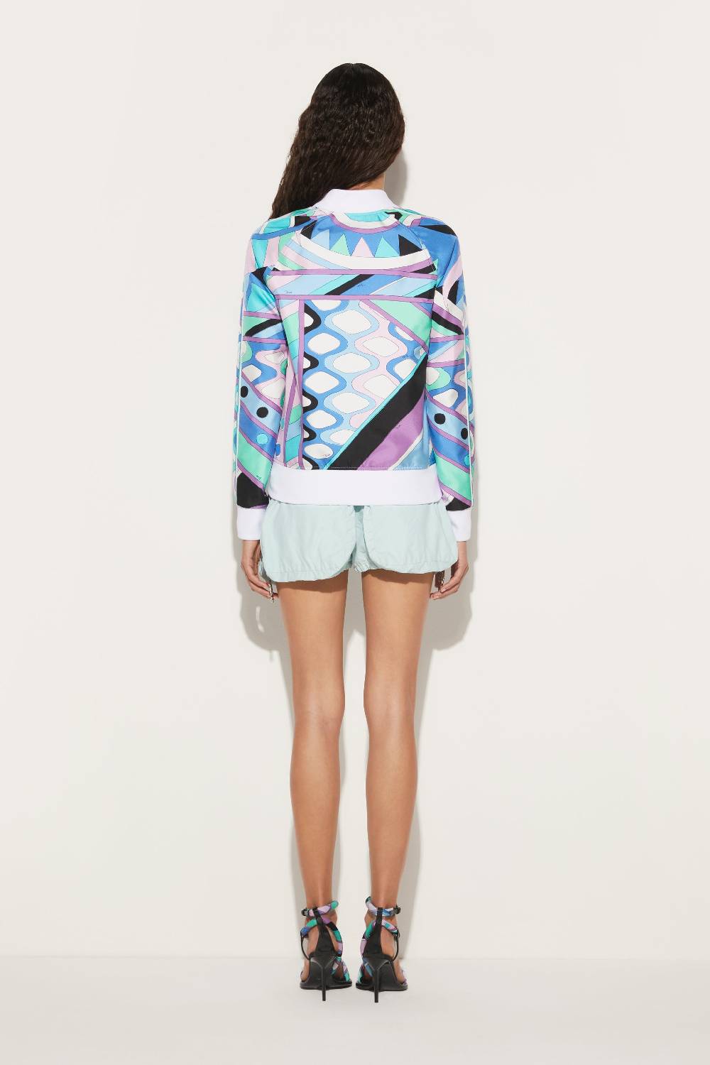 Pucci Bomber in seta con stampa Vivara Presa