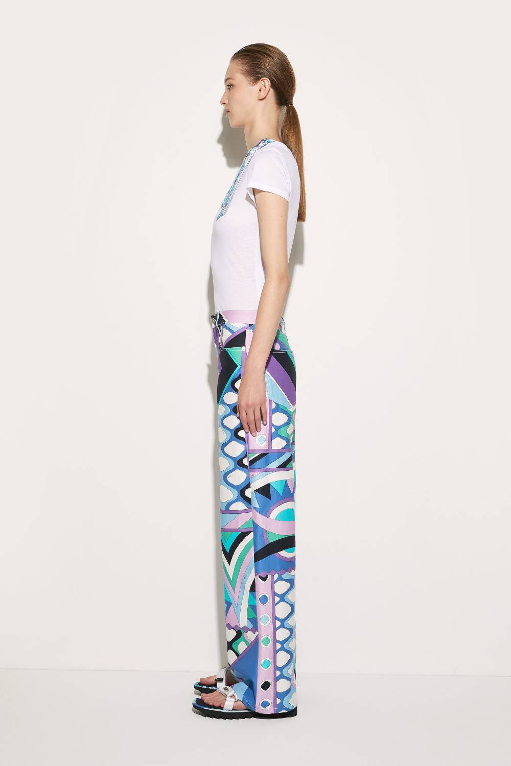 Pucci T-shirt con inserto Iride Economico