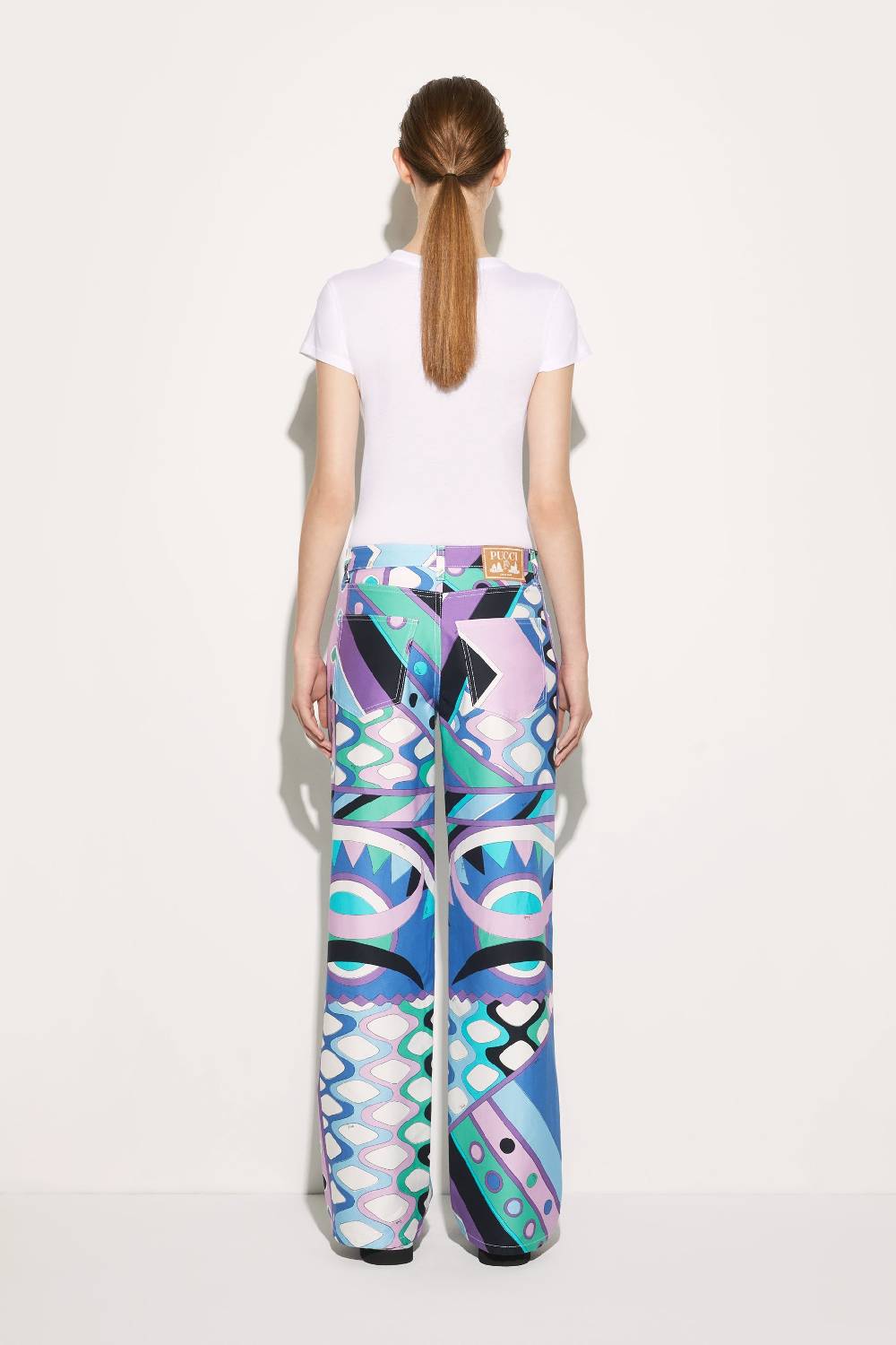 Pucci T-shirt con inserto Iride Economico