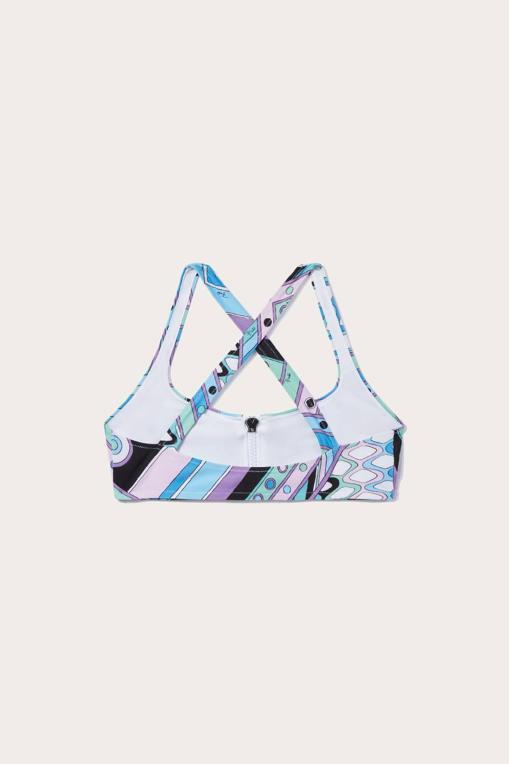 Pucci Top bikini con stampa Vivara e zip Offerte speciali
