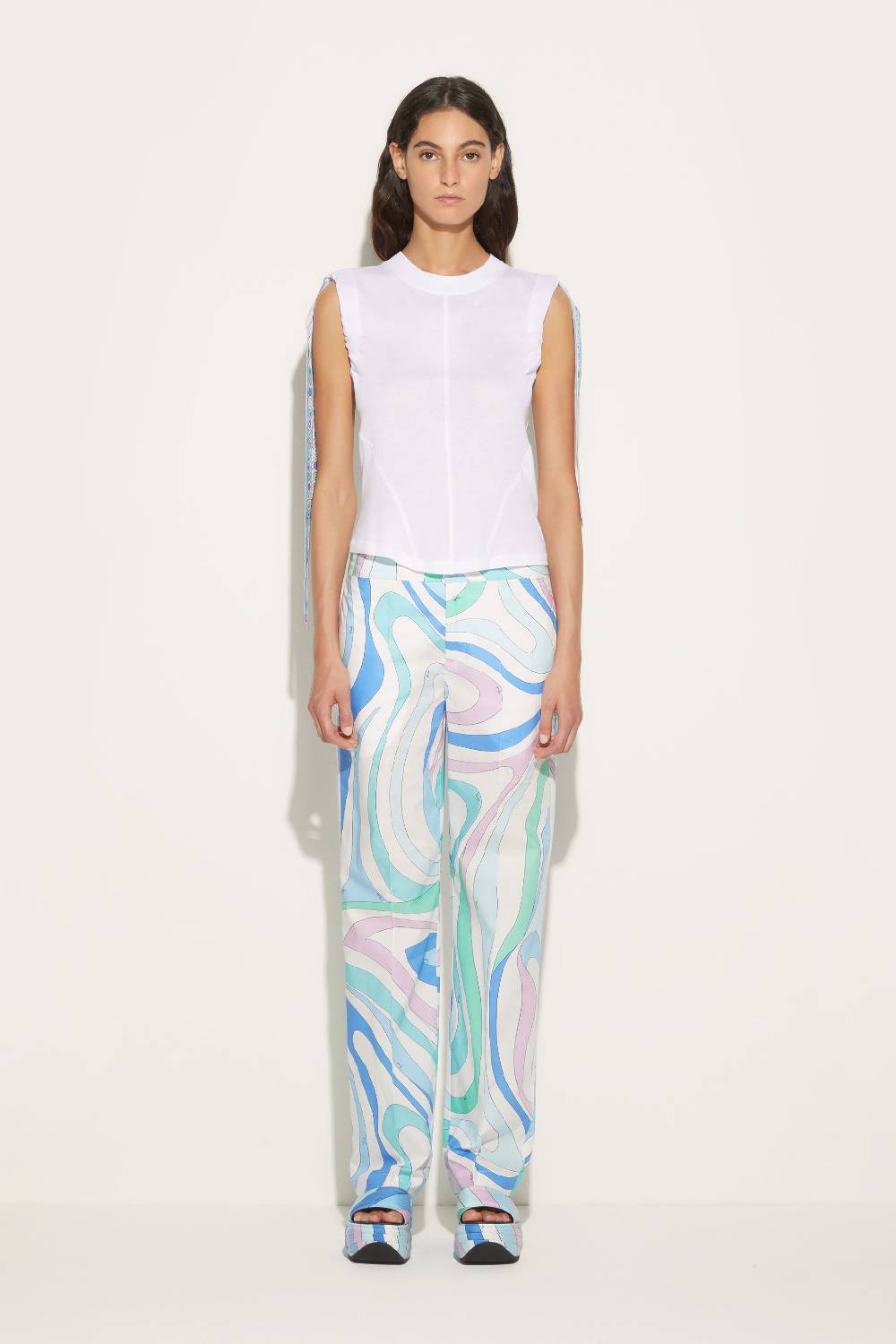 Pucci Top con inserti Iride Ritorno libero
