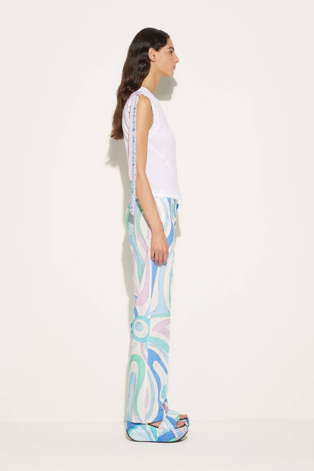 Pucci Top con inserti Iride Ritorno libero