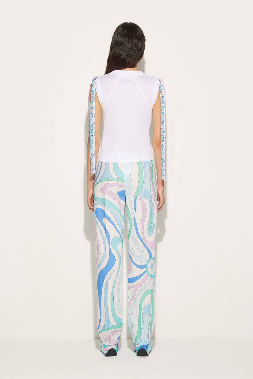 Pucci Top con inserti Iride Ritorno libero