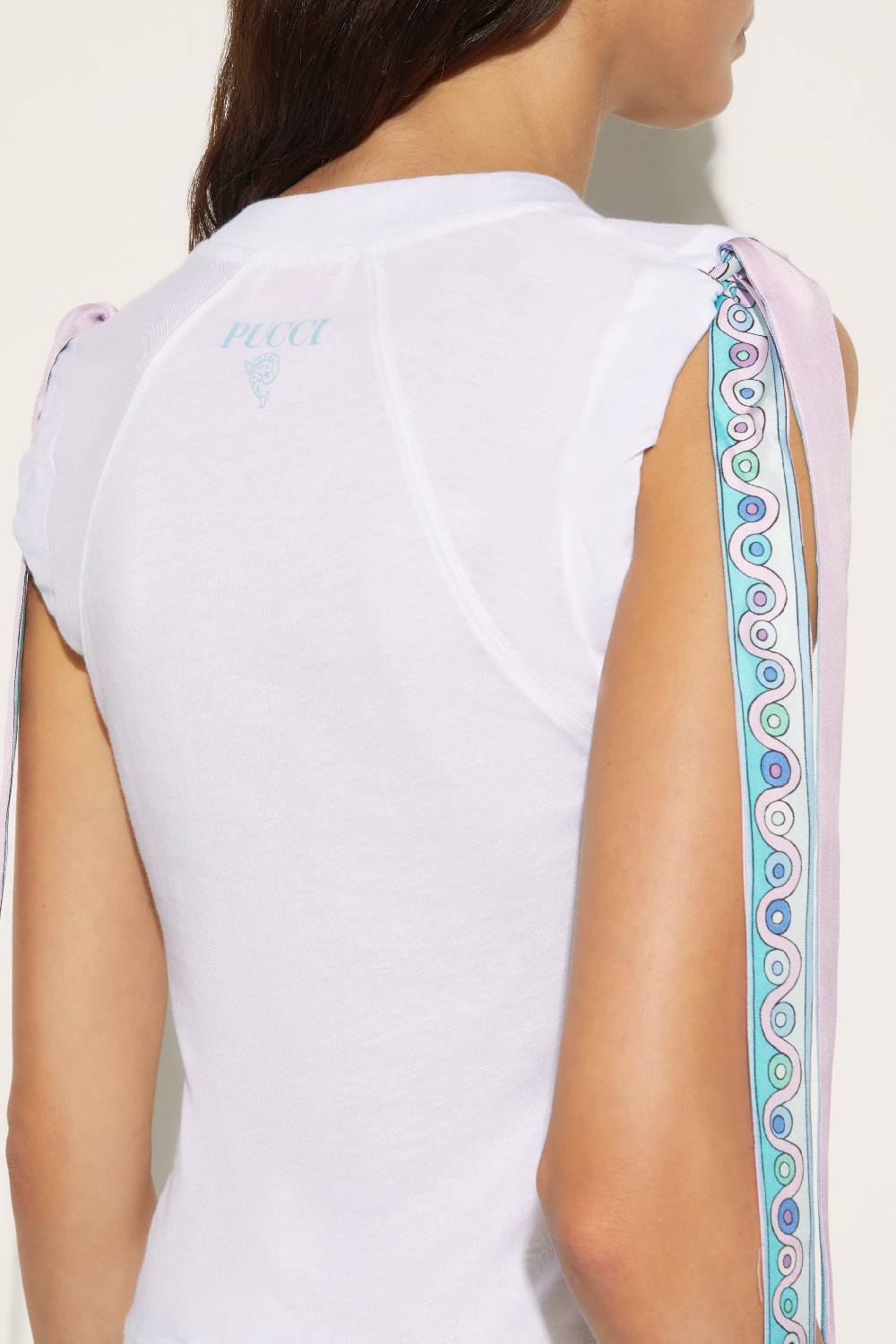 Pucci Top con inserti Iride Ritorno libero
