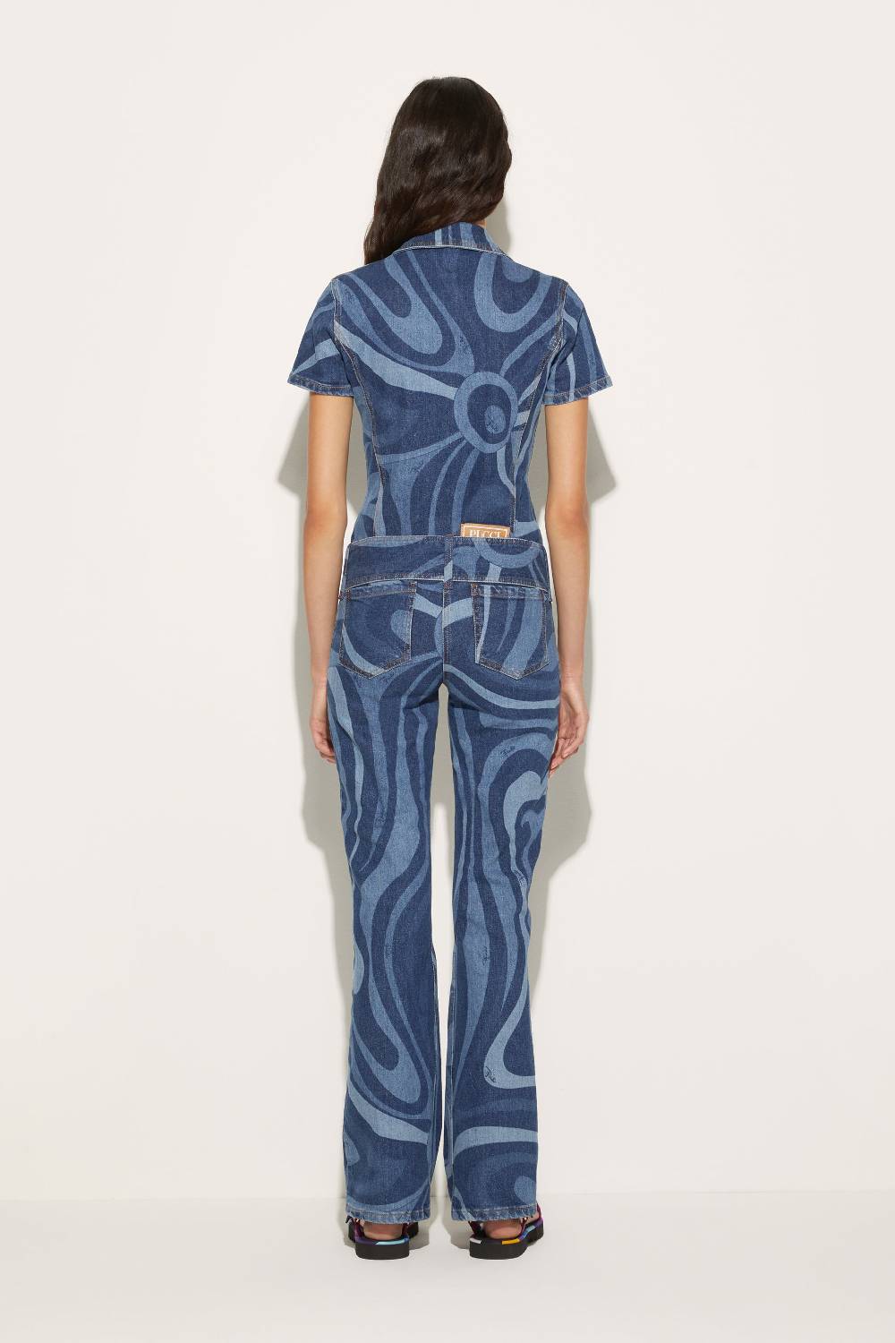 Pucci Tuta in denim con stampa Marmo Ultimi tre giorni